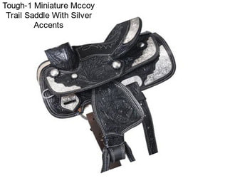 Tough-1 Miniature Mccoy Trail Saddle With Silver Accents