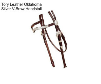 Tory Leather Oklahoma Silver V-Brow Headstall