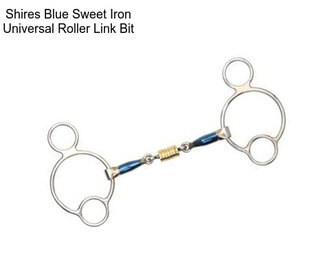 Shires Blue Sweet Iron Universal Roller Link Bit