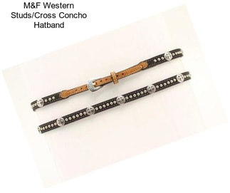 M&F Western Studs/Cross Concho Hatband