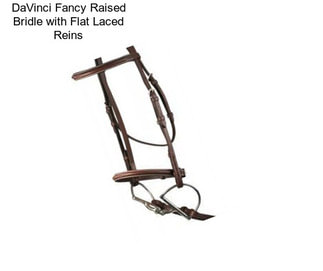 DaVinci Fancy Raised Bridle with Flat Laced Reins