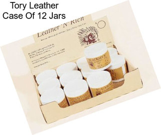 Tory Leather Case Of 12 Jars