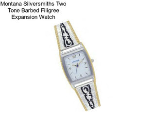 Montana Silversmiths Two Tone Barbed Filigree Expansion Watch