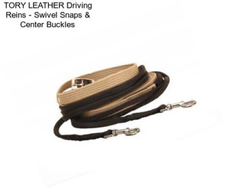 TORY LEATHER Driving Reins - Swivel Snaps & Center Buckles