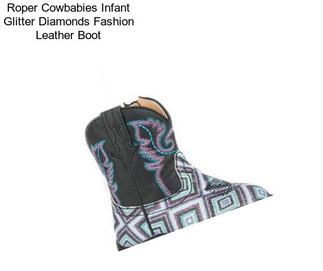 Roper Cowbabies Infant Glitter Diamonds Fashion Leather Boot