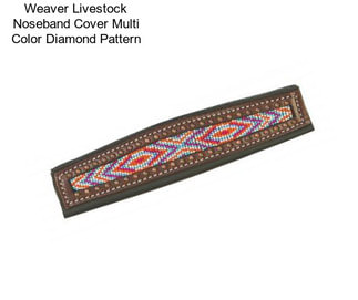 Weaver Livestock Noseband Cover Multi Color Diamond Pattern