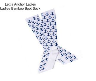 Lettia Anchor Ladies Ladies Bamboo Boot Sock