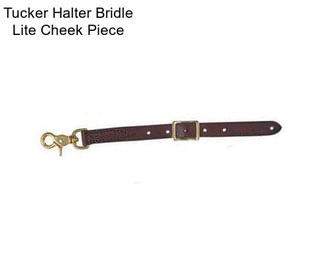 Tucker Halter Bridle Lite Cheek Piece