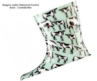 Sloggers Ladies Waterproof Comfort Boots - Cowbella Mint