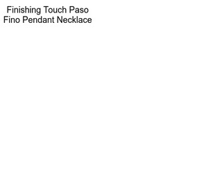 Finishing Touch Paso Fino Pendant Necklace