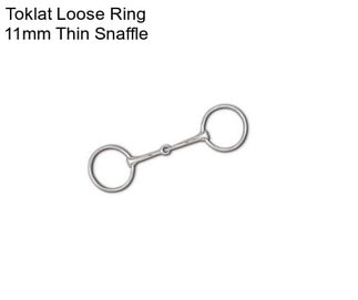 Toklat Loose Ring 11mm Thin Snaffle