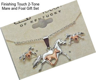 Finishing Touch 2-Tone Mare and Foal Gift Set