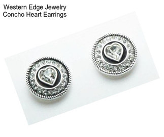 Western Edge Jewelry Concho Heart Earrings