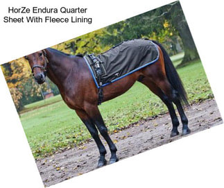 HorZe Endura Quarter Sheet With Fleece Lining