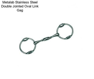 Metalab Stainless Steel Double Jointed Oval Link Gag