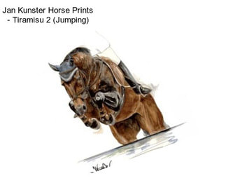 Jan Kunster Horse Prints - Tiramisu 2 (Jumping)