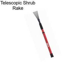 Telescopic Shrub Rake