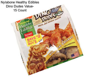 Nylabone Healthy Edibles Dino Dudes Value- 15 Count