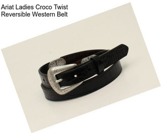 Ariat Ladies Croco Twist Reversible Western Belt