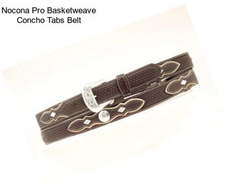 Nocona Pro Basketweave Concho Tabs Belt