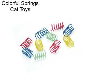 Colorful Springs Cat Toys