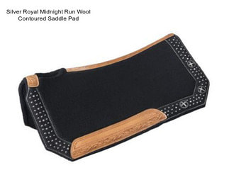 Silver Royal Midnight Run Wool Contoured Saddle Pad