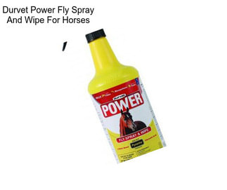 Durvet Power Fly Spray And Wipe For Horses