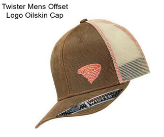 Twister Mens Offset Logo Oilskin Cap