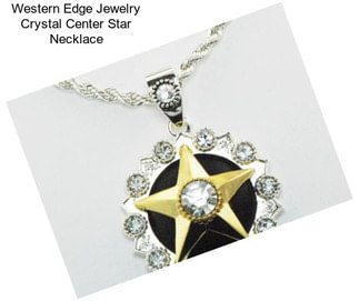 Western Edge Jewelry Crystal Center Star Necklace