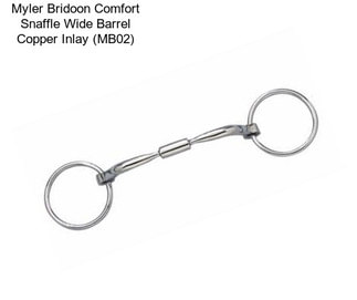 Myler Bridoon Comfort Snaffle Wide Barrel Copper Inlay (MB02)