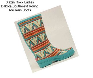 Blazin Roxx Ladies Dakota Southwest Round Toe Rain Boots