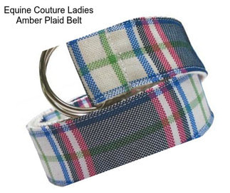 Equine Couture Ladies Amber Plaid Belt