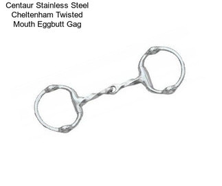 Centaur Stainless Steel Cheltenham Twisted Mouth Eggbutt Gag