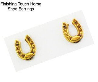 Finishing Touch Horse Shoe Earrings