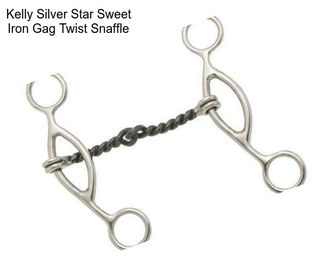 Kelly Silver Star Sweet Iron Gag Twist Snaffle