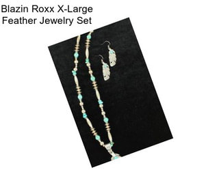 Blazin Roxx X-Large Feather Jewelry Set