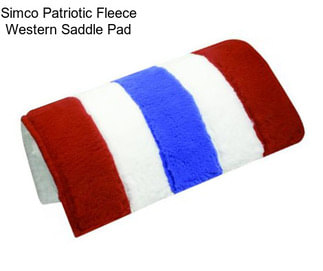 Simco Patriotic Fleece Western Saddle Pad