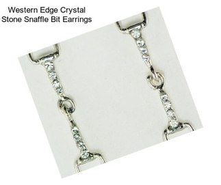 Western Edge Crystal Stone Snaffle Bit Earrings