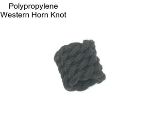 Polypropylene Western Horn Knot