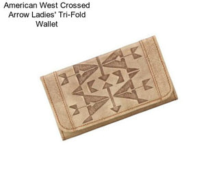 American West Crossed Arrow Ladies\' Tri-Fold Wallet