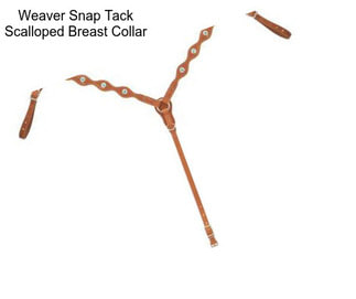 Weaver Snap Tack Scalloped Breast Collar