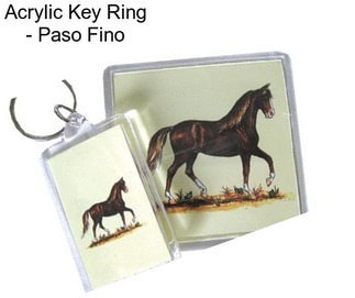Acrylic Key Ring - Paso Fino