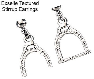 Exselle Textured Stirrup Earrings