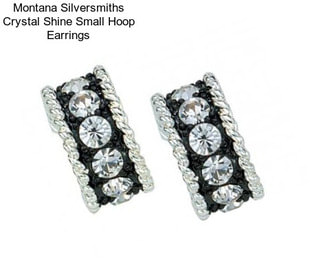 Montana Silversmiths Crystal Shine Small Hoop Earrings