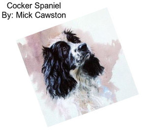 Cocker Spaniel By: Mick Cawston