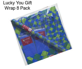 Lucky You Gift Wrap 8 Pack