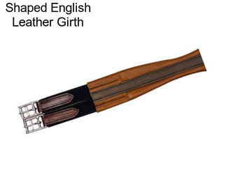 Shaped English Leather Girth