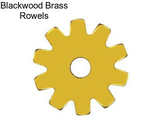 Blackwood Brass Rowels