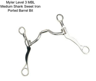 Myler Level 3 MBL Medium Shank Sweet Iron Ported Barrel Bit