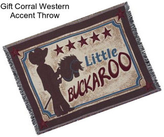 Gift Corral Western Accent Throw